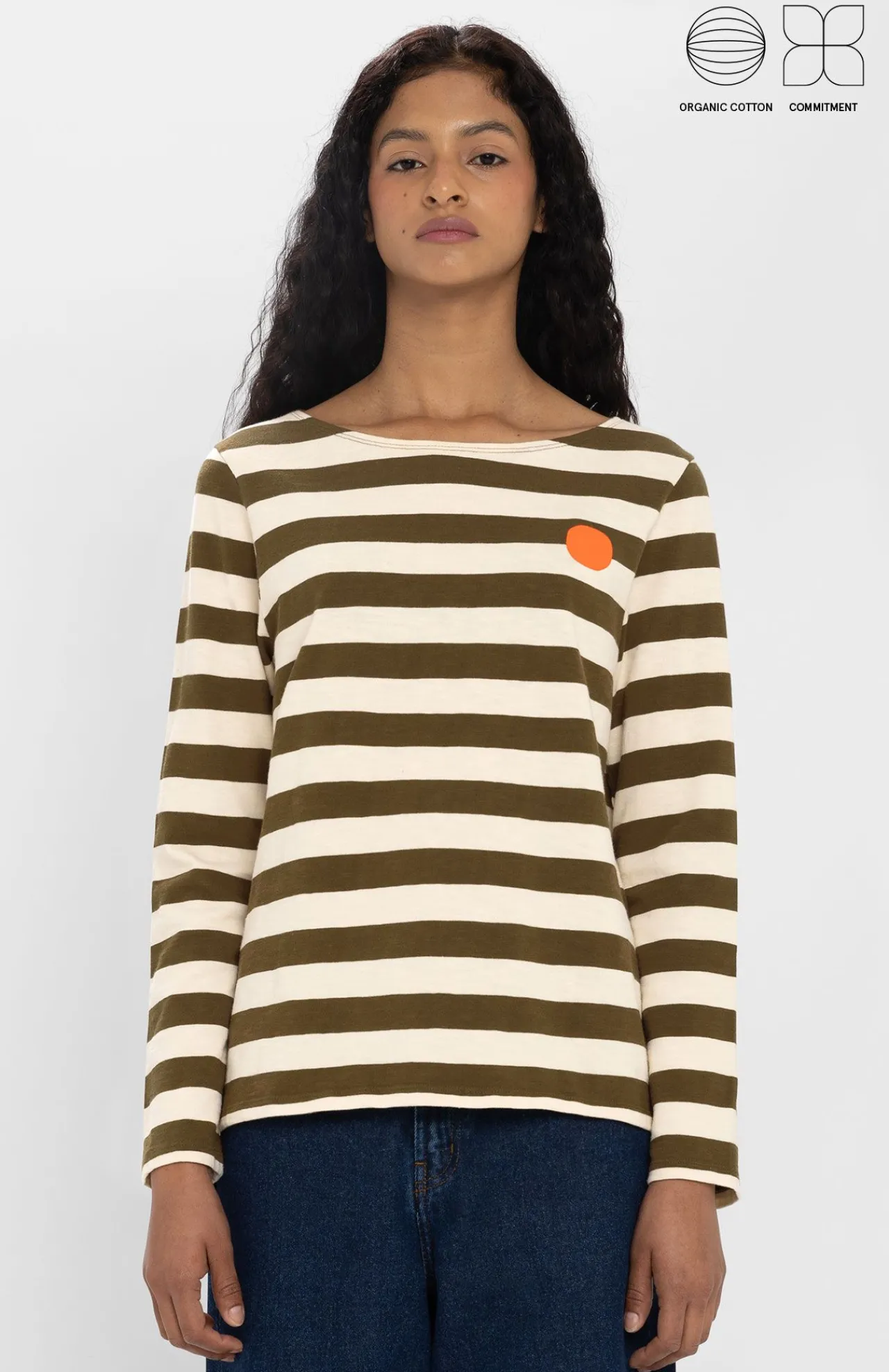 Loreak Mendian CAMISETA STRIPED DOT W-Mujer Camisetas