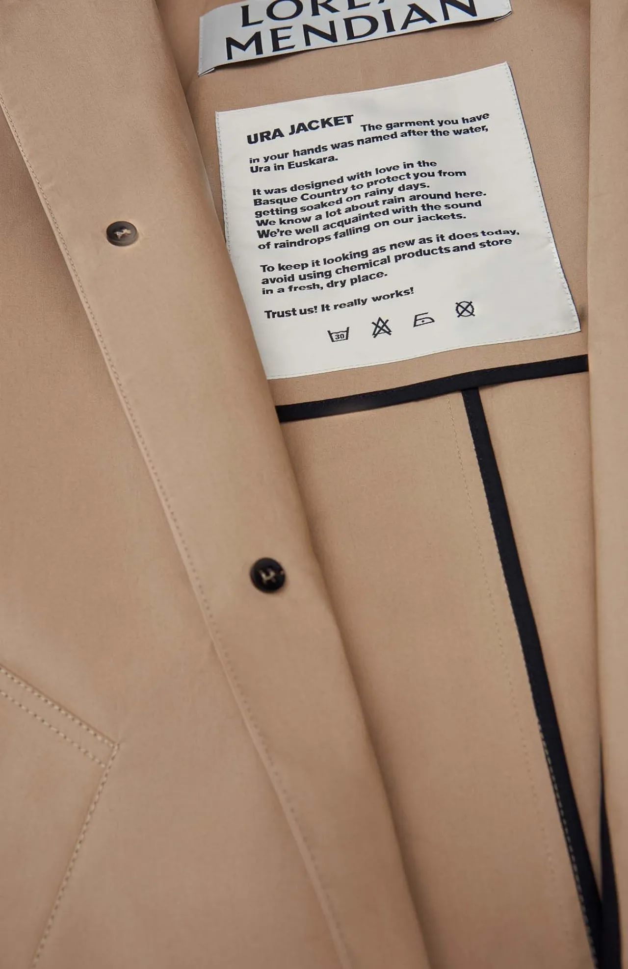 Loreak Mendian Gabardina Ura B-Mujer Chaquetas Y Gabardinas